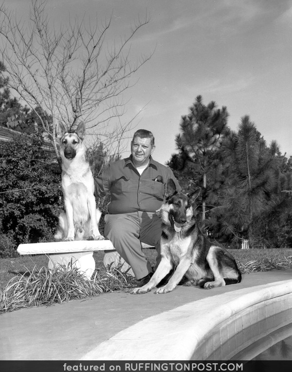 Pat Patronis with his German Shepherds in Tallahassee, Florida